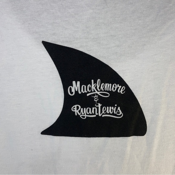 SHARK FACE GANG T-shirt Tank Top XL White Cotton Macklemore Ryan Lewis Brand New - Picture 3 of 7